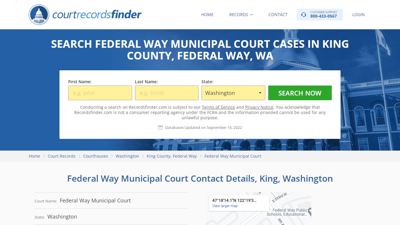 Federal Way Municipal Court Case Search - RecordsFinder