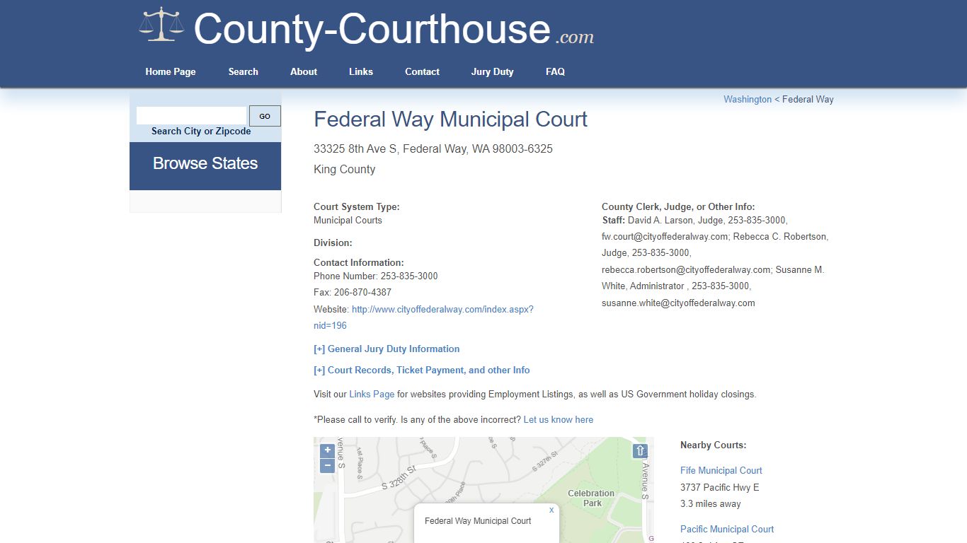 Federal Way Municipal Court - County-Courthouse.com